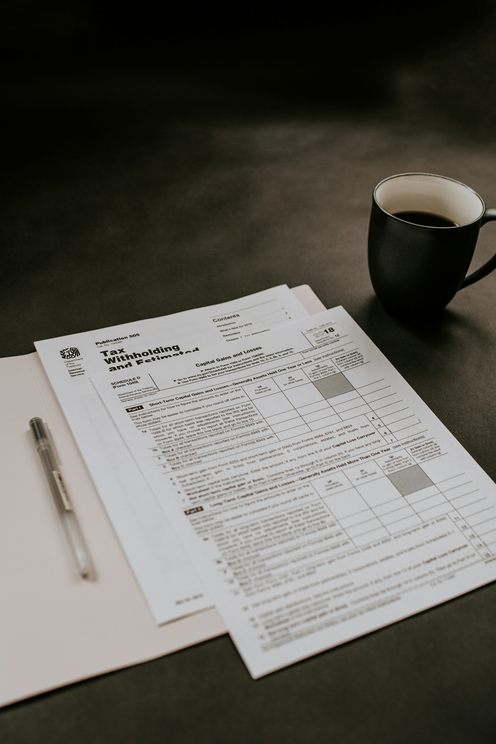 Tax and compliance documents ready for filing